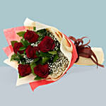 Scintillating 12 Red Roses Bouquet