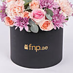 Elegant Flower Arrangement In Black Box