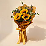 Mesmerising Sunflowers Beautifully Tied Bouquet