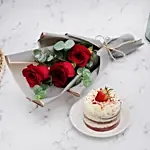 Roses Bouquet Designer Mono Cake