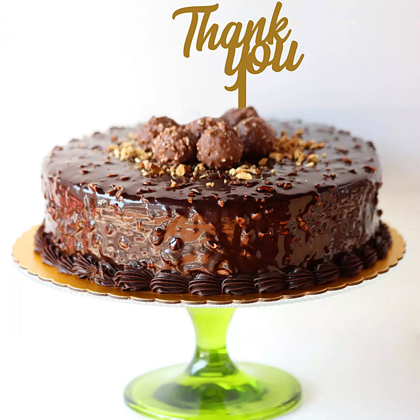 Thank You Chocolate Cake Half Kg