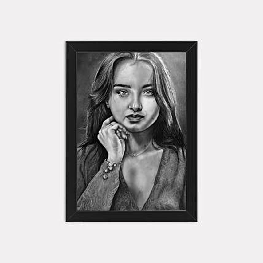 Handmade Personalized Pencil Drawing A3 Size