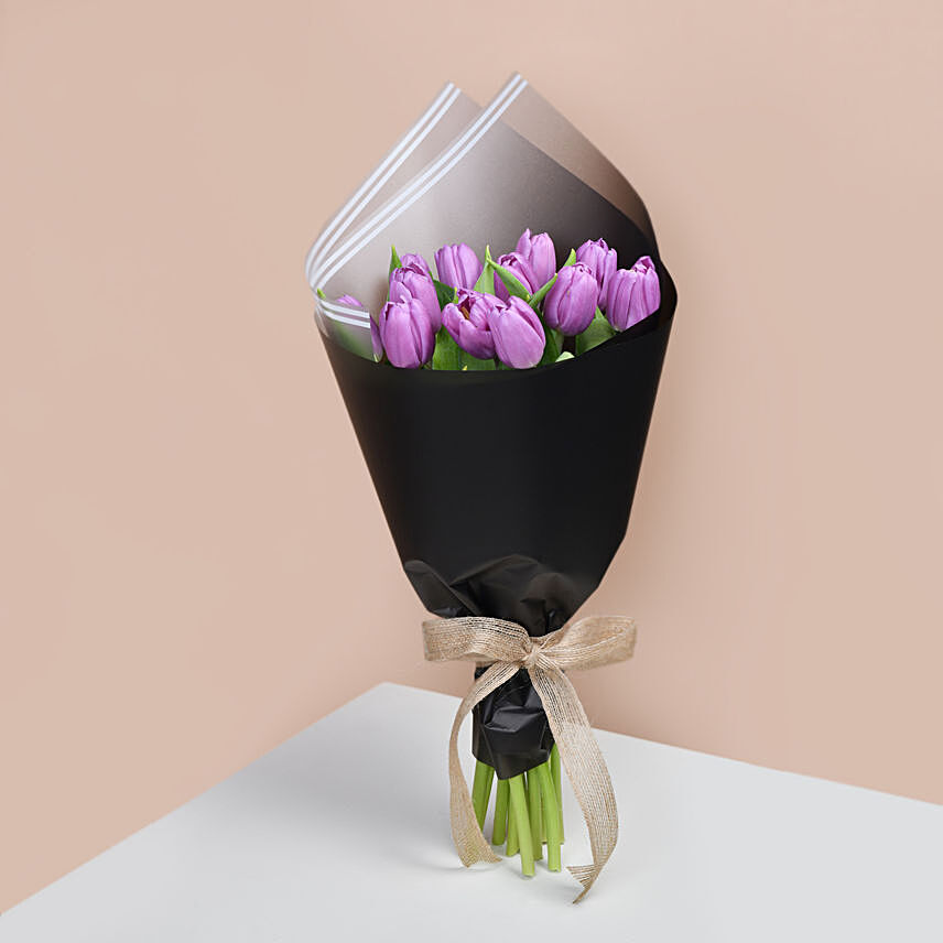 Violet Tulip Bouquet