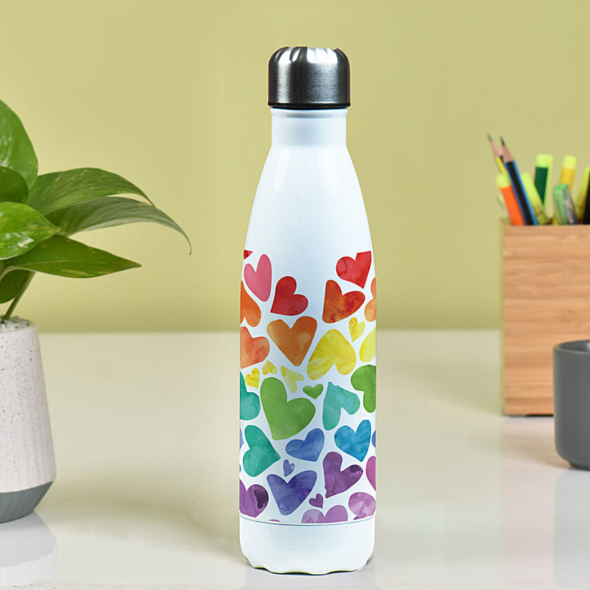 Heart Theme Printed Bottle