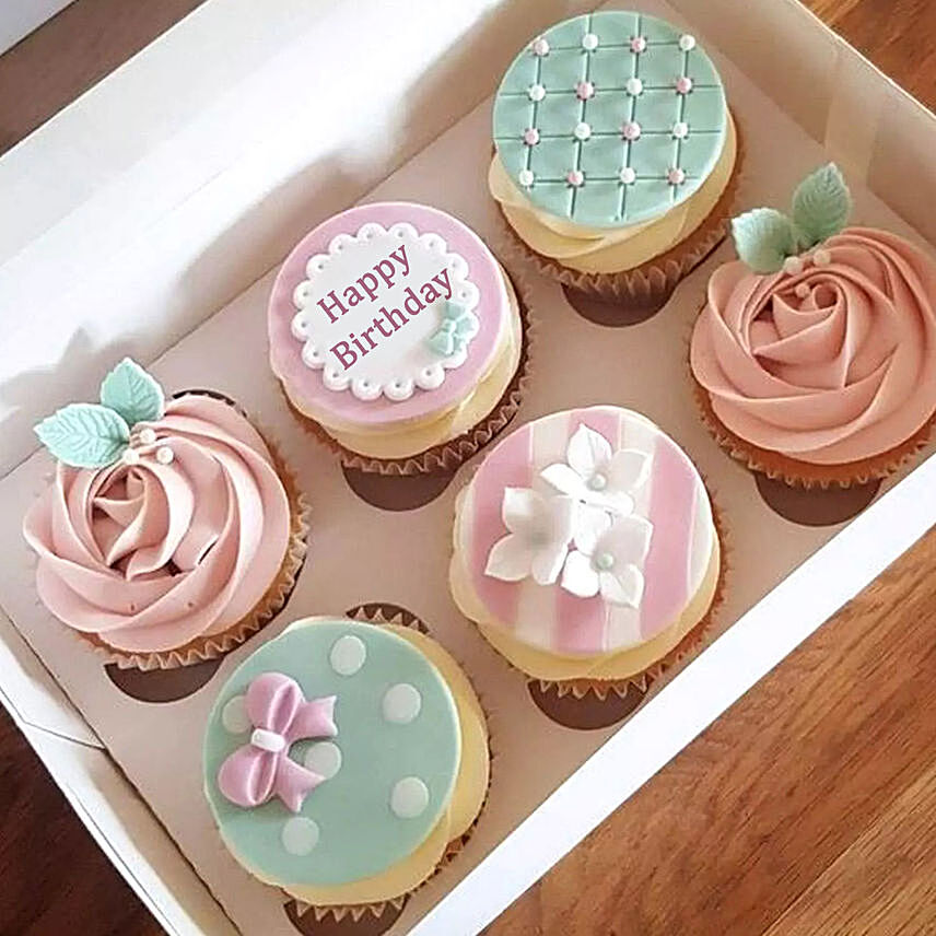 Birthday Decorated Cupcakes