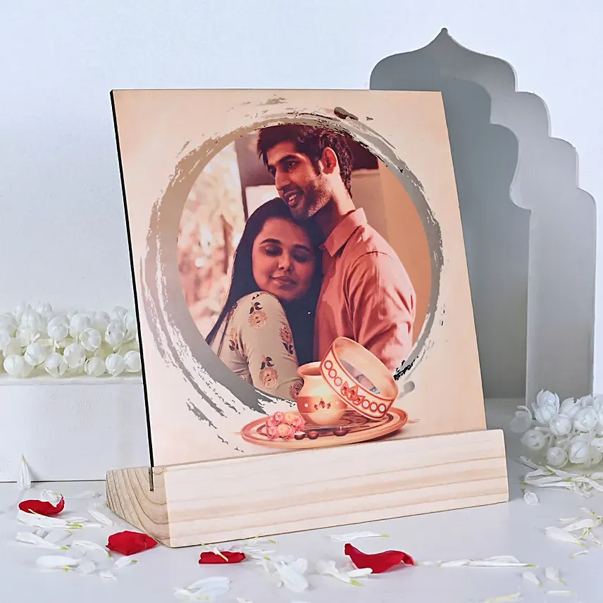 Personalised Karwa Chauth Photo Stand