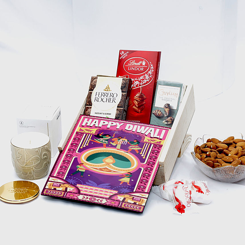 Assorted Treats & Diya Diwali Hamper