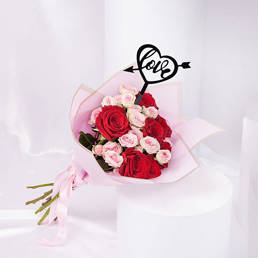 Eternal Love Valentine Bouquet | Black Love Topper