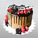 Loaded Love Choco Berry Cake Half Kg
