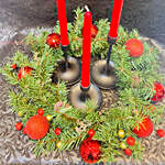 Christmas Wreath with Candles