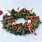 Christmas Wreath With Cinnamon Sticks