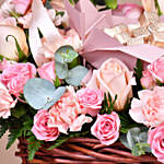 Blushing Rose Chocolate Basket