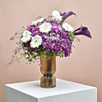 Flower with Designer Vase Arrangement