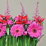 Elegant Gerberas & Tulips Arrangement