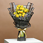 Golden Twilight Roses Bouquet