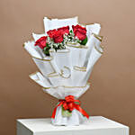 Passionate Love Roses and Chocolate Cake Surprise