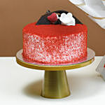 Passionate Love Roses & Red Velvet Cake Surprise