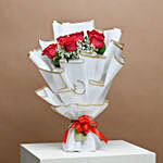 Passionate Love Roses & Red Velvet Cake Surprise