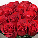 Scarlet Enchantment Roses N Cake Surprise