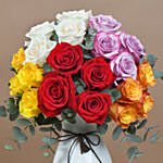 Mix Color Roses Arrangement