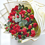 10 Red Spray Rose Bouquet