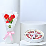 Tulip Bouquet with Primium Chocolate Box