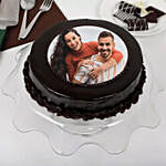 Chocolate Truffle Anniversary Photo Cake 500gm