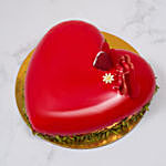 Choco Red Velvet Heart Cake