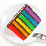 Choco Vanilla Rainbow Cake