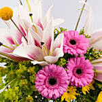 Blooming Elegance - Lily n Gerbera Rose Gift