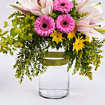 Blooming Elegance - Lily n Gerbera Rose Gift