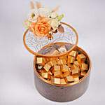 Otantik Home - Brown Chocolate Bowl with Flowers