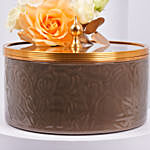 Otantik Home - Brown Chocolate Bowl with Flowers