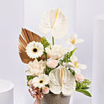 Otantik Home - Elegant White Ceramic Vase