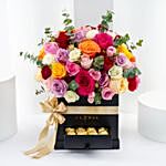 Colorful Blooms n Chocolate Box