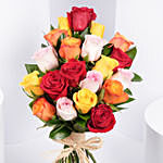 Multicolor Roses Beauty Bouquet