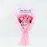 Pink Roses and Carnation Bouquet