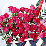 Spray Roses & Chocolates Basket Arrangement