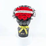 Teachers Day Red Roses Sleeve Arrangement