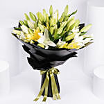 Yellow Lilies Large Bouquet