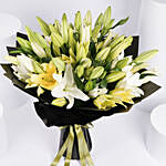 Yellow Lilies Large Bouquet