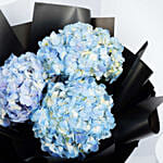 3 Blue Hydrangea Bouquet