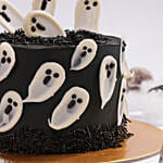 Flying Ghosts Halloween Cake