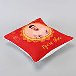 Personalized Bhai Dooj Wishes Cushion