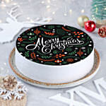 Merry Christmas Pineapple Photo Cake Half Kg