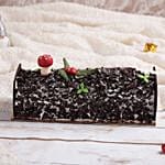 Delicious Christmas Black Forest Log Cake