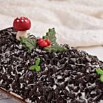 Delicious Christmas Black Forest Log Cake