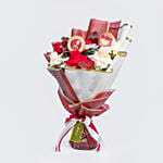 National Day Theme Rose Bouquet & Cookies