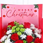 Personalised Merry Christmas Flower Bouquet