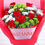 Personalised Merry Christmas Flower Bouquet